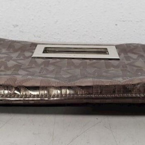 Michael Michael Kors w/COA Metallic Patent Leather Berkley Clutch - Picture 5 of 7